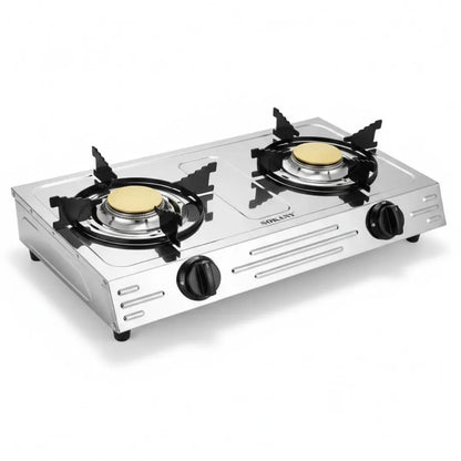 Estufa de Mesa 2 Puestos en Acero Inoxidable - Alta Potencia