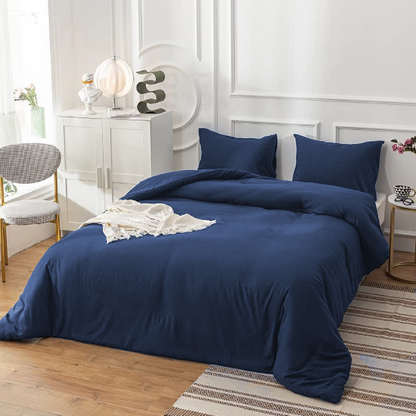 Duvet Algodon Azul King